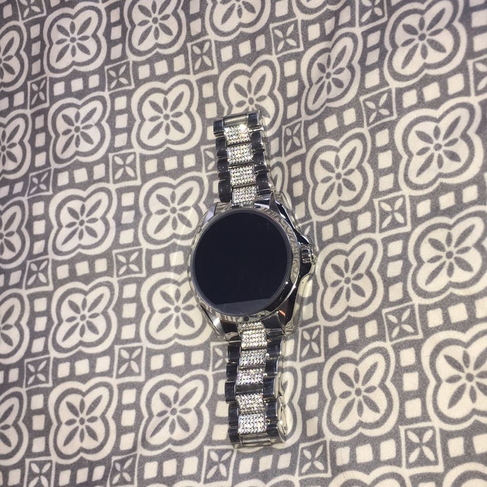 Michael Kors Bradshaw stainless steel watch.